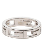 Gucci Logo Ring 11 18k White Gold 750