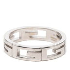 Gucci Logo Ring 11 18k White Gold 750 — view 2