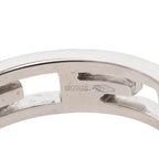 Gucci Logo Ring 11 18k White Gold 750 — view 4