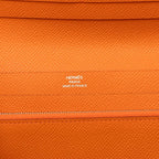 Hermes Azap Integral Zip Around Wallet Orange Veau Epsom — view 6