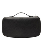 Louis Vuitton Taiga Organizer Zip Around Wallet Black Leather