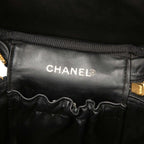 Chanel CC Logo Vanity Bag Handbag Black Caviar Leather — view 5