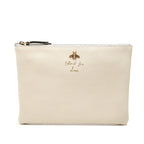 Gucci Animalier Bi Clutch Ivory Leather