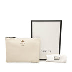Gucci Animalier Bi Clutch Ivory Leather — view 7