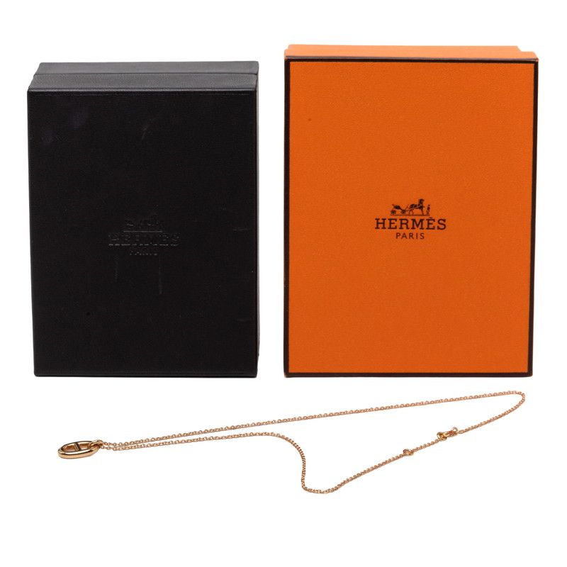Hermes Chaine D'ancre Farandole PM Chain Pendant 18k Yellow Gold — view 6