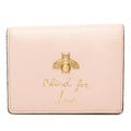Gucci Animalier Bifold Wallet Pink Leather