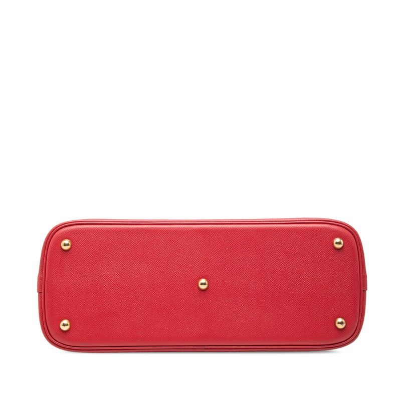 Hermes Bolide 37 2-Way Shoulder Bag Vermillion Red Courchevel — view 3