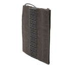Hermes Her Line Mini Shoulder Bag Pochette Gray Black Canvas — view 2