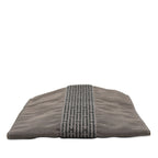 Hermes Her Line Mini Shoulder Bag Pochette Gray Black Canvas — view 3
