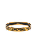 Hermes Enamel PM Bangle Gold Multicolor Plated Bracelet