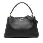 Louis Vuitton Capucines Super GM 2-Way Shoulder Bag Black Leather