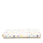 Louis Vuitton Monogram Multicolor Zippy Wallet White Leather — view 3