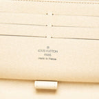 Louis Vuitton Damier Azur Zippy Organizer Wallet White Leather — view 7