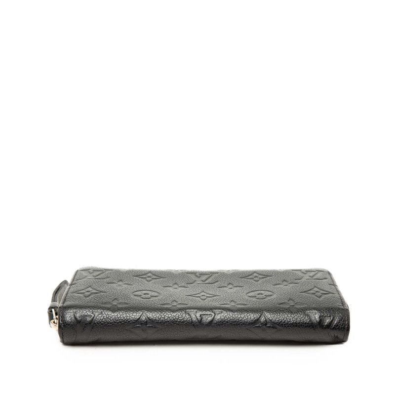 Louis Vuitton Monogram Empreinte Zippy Wallet Noir Black Leather — view 3
