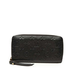 Louis Vuitton Monogram Empreinte Zippy Wallet Noir Black Leather