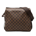 Louis Vuitton Damier Naviglio Crossbody Shoulder Bag Brown