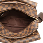 Louis Vuitton Damier Naviglio Crossbody Shoulder Bag Brown — view 4