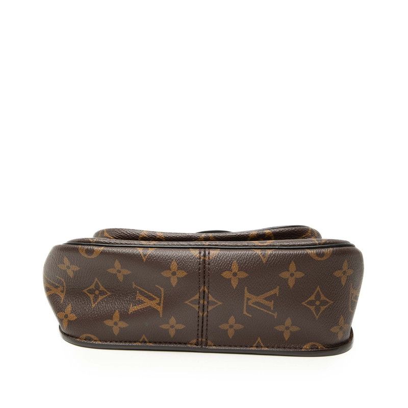 Louis Vuitton Monogram Passy Chain Shoulder Bag Brown Leather — view 3