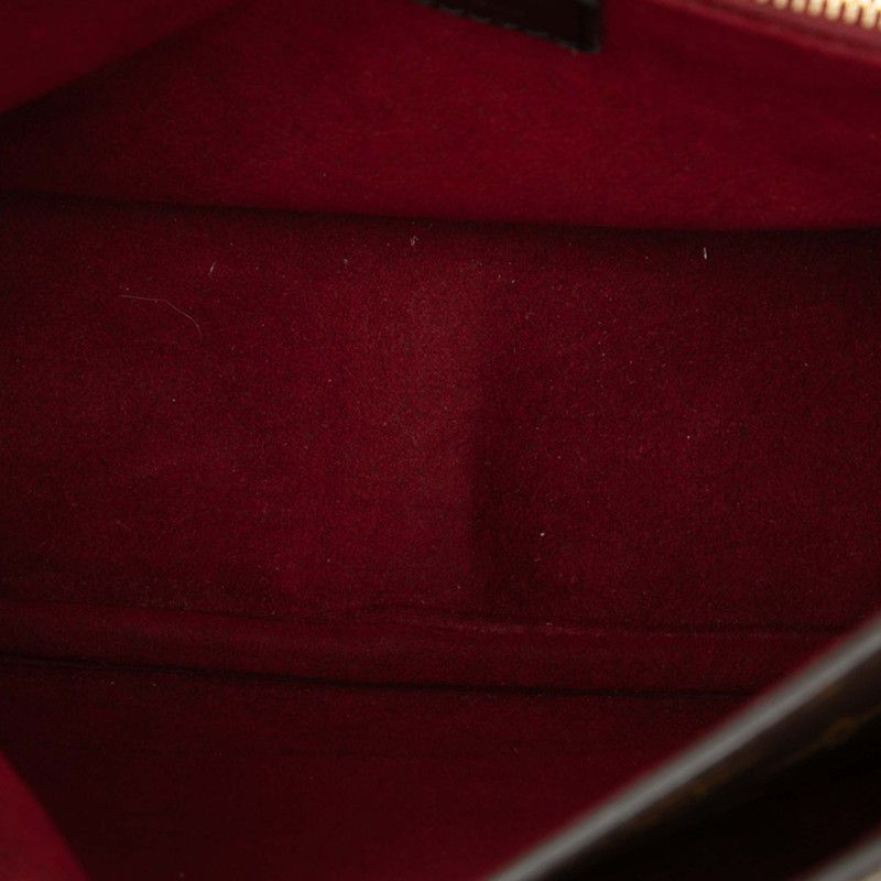 Louis Vuitton Monogram Passy Chain Shoulder Bag Brown Leather — view 5