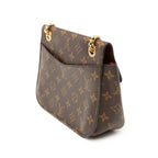Louis Vuitton Monogram Passy Chain Shoulder Bag Brown Leather — view 2