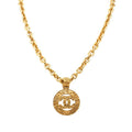 Chanel CC Logo Chain Long Necklace Plated