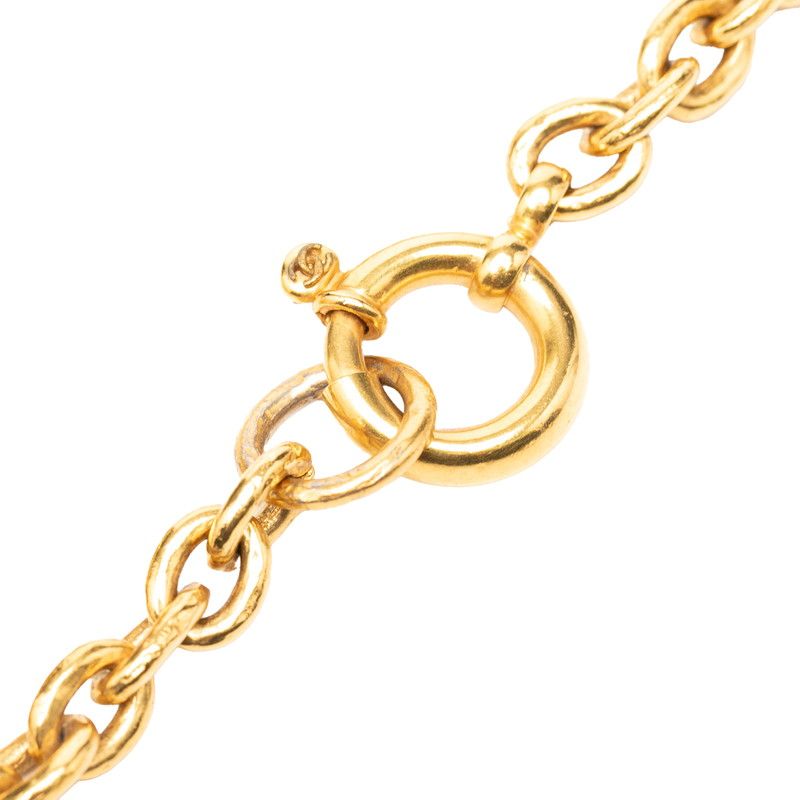 Chanel CC Logo Chain Long Necklace Plated — view 4
