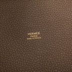 Hermes Picotin Lock PM Handbag Brown Gold Taurillon Clemence — view 5