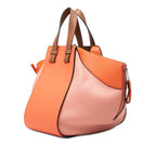 Loewe Anagram Hammock Small Shoulder Bag Drawstring 2-Way Pink Orange Leather — view 2