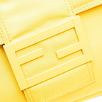 Fendi Baguette Messenger Crossbody Shoulder Bag Yellow Nylon — view 6
