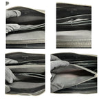 Chanel Quilted Black Silver Leather Wallet — view 6