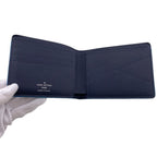Louis Vuitton Portefeuille Multiple Taiga Leather Billfold Navy Wallet — view 7