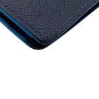 Louis Vuitton Portefeuille Multiple Taiga Leather Billfold Navy Wallet — view 5
