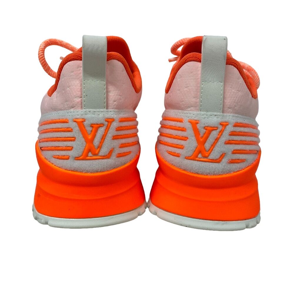 Louis Vuitton Vnr Line 6 LV Logo Fabric Sneakers Orange — view 5