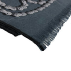 Hermes Cheval Dechaine Cashmere Shawl Navy Brands Scarf — view 6