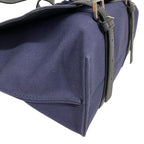 Loewe Messenger Military Canvas Shoulder Bag Navy — view 3