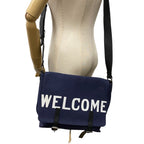 Loewe Messenger Military Canvas Shoulder Bag Navy — view 8