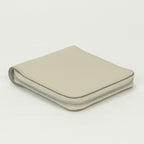 Hermes Zip Wallet Bifold Mini Color Cles Craie White Silver — view 4