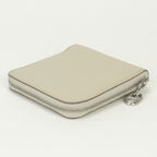 Hermes Zip Wallet Bifold Mini Color Cles Craie White Silver — view 3