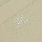 Hermes Zip Wallet Bifold Mini Color Cles Craie White Silver — view 8