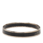 Hermes Enamel PM Cloisonne Bangle Black Silver Plated 1- Bracelet — view 2
