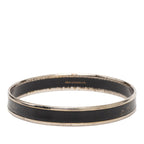 Hermes Enamel PM Cloisonne Bangle Black Silver Plated 1- Bracelet — view 3