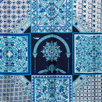Hermes Carre 90 Ciels Byzantins Byzantine Sky Scarf Blue Silk — view 3