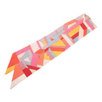Hermes Twill Perspective Cavaliere Scarf Multicolor Silk