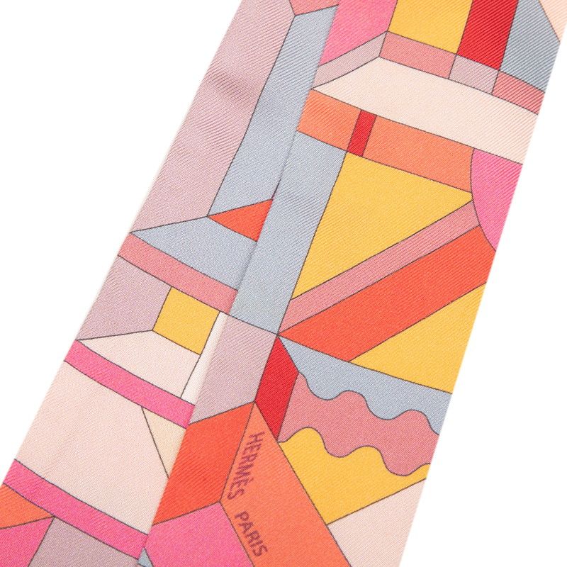 Hermes Twill Perspective Cavaliere Scarf Multicolor Silk — view 3