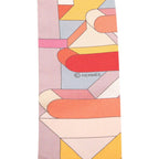 Hermes Twill Perspective Cavaliere Scarf Multicolor Silk — view 5