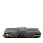 Hermes Her Line Purse PM Bifold Wallet Gray Polyester Polyamide — view 3