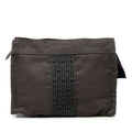 Hermes Her Line Pouch PM Gray Polyester Polyamide