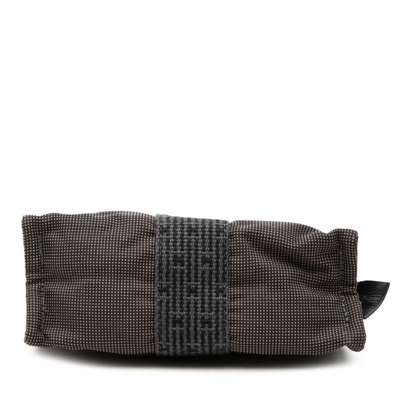 Hermes Her Line Pouch PM Gray Polyester Polyamide — view 3