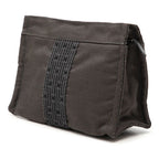 Hermes Her Line Pouch PM Gray Polyester Polyamide — view 2