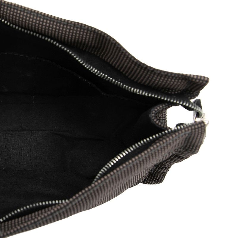 Hermes Her Line Pouch PM Gray Polyester Polyamide — view 4